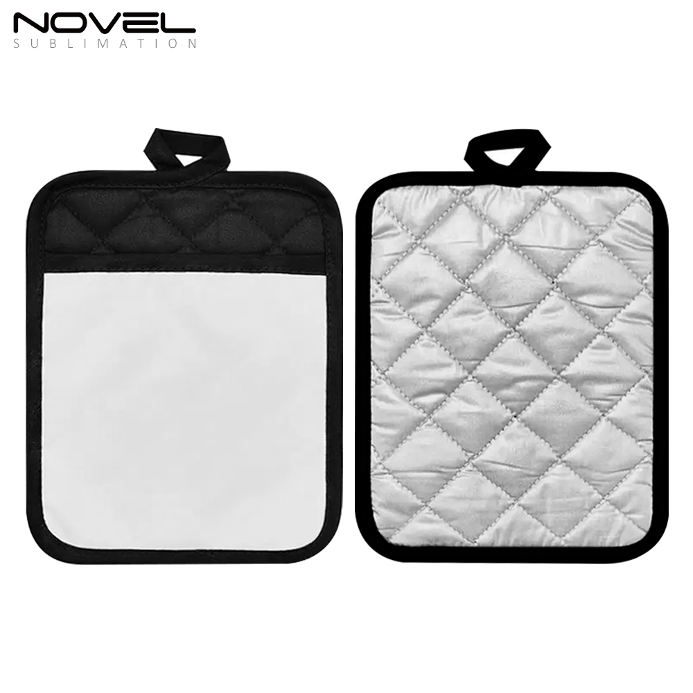 New Arrival Sublimation Blank Polyester Heat Insulation Mat with Black Overlock
