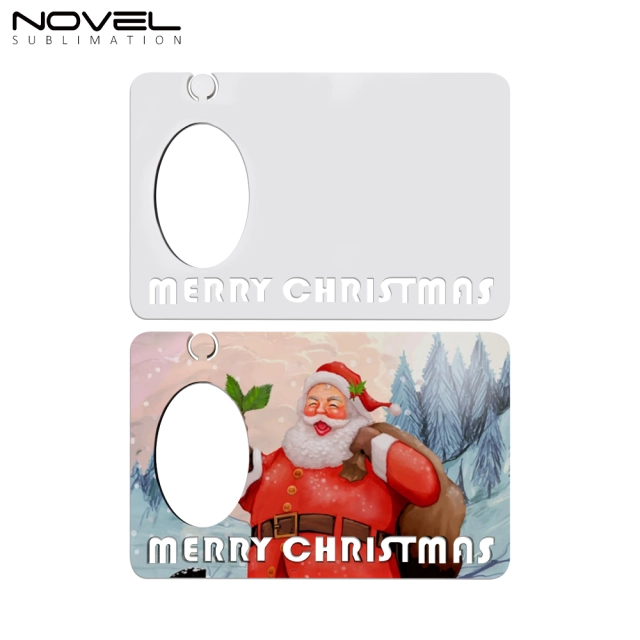 New Arrival MDF Sublimation Blanks Christmas Photo Frame with Christmas Doll