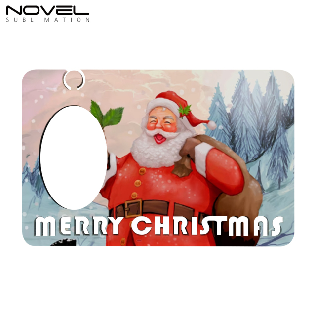 New Arrival MDF Sublimation Blanks Christmas Photo Frame with Christmas Doll