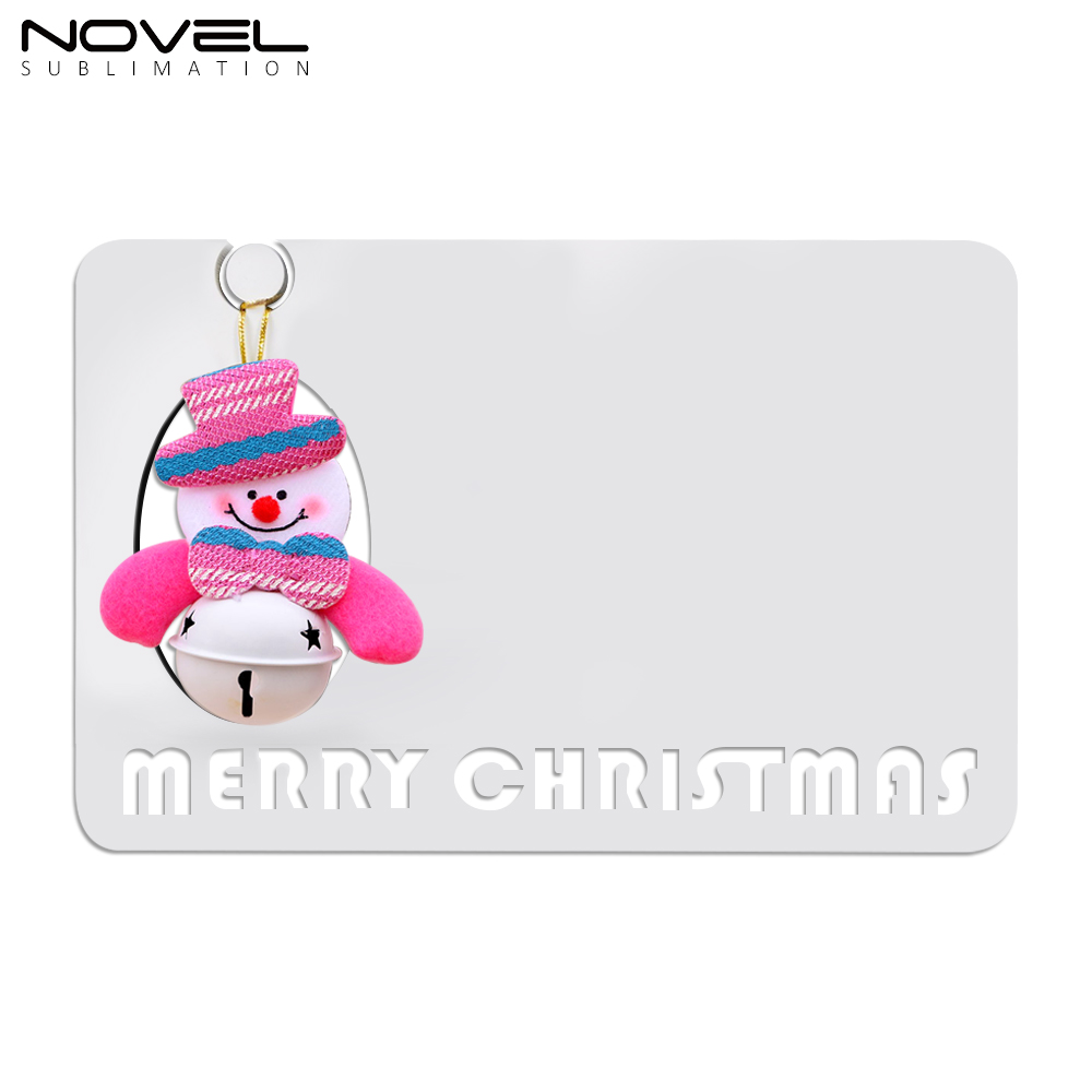 MDF Sublimation Blanks Christmas Photo Frame with Christmas Doll