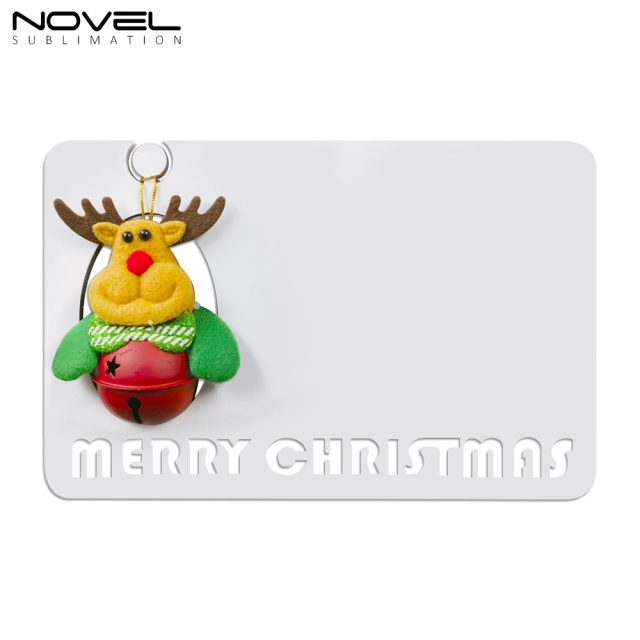 New Arrival MDF Sublimation Blanks Christmas Photo Frame with Christmas Doll