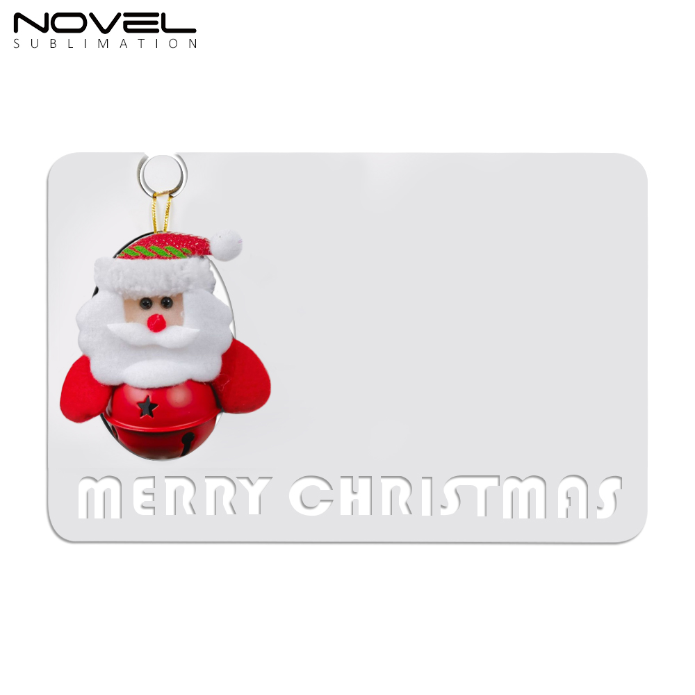 MDF Sublimation Blanks Christmas Photo Frame with Christmas Doll