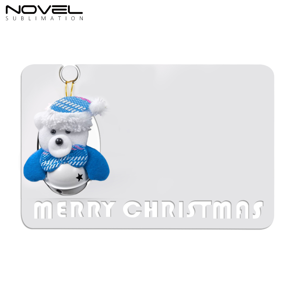MDF Sublimation Blanks Christmas Photo Frame with Christmas Doll