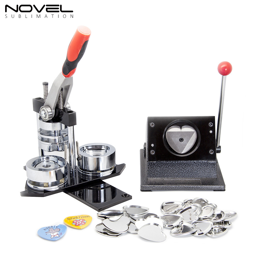 New Arrival Sublimation Manual Badges/Pins/Buttons/Tin Buttons Making Machine Suitable for Different Shapes