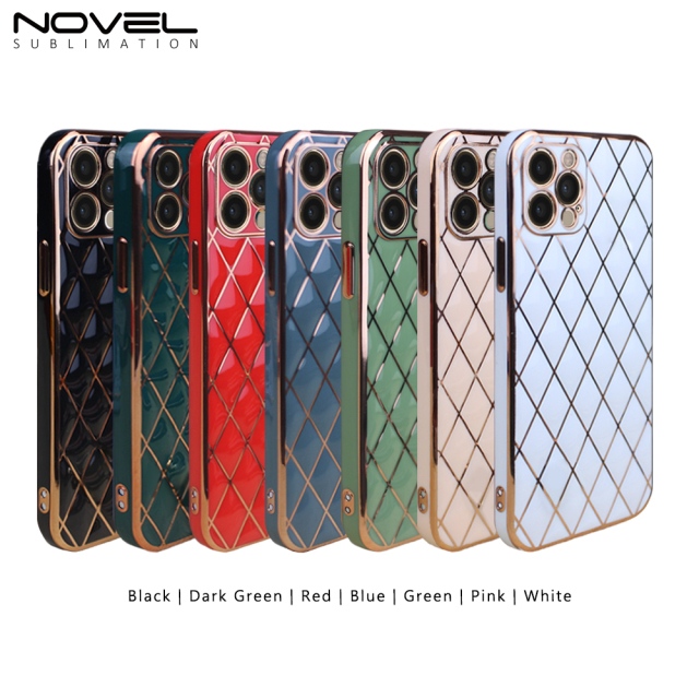 New Electroplated Lambskin  Phone Cover for iPhone 7/8/11/13/14 Series Phone Case
