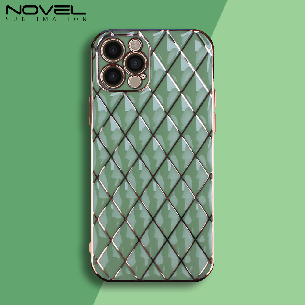 New Electroplated Lambskin  Phone Cover for iPhone 7/8/11/13/14 Series Phone Case