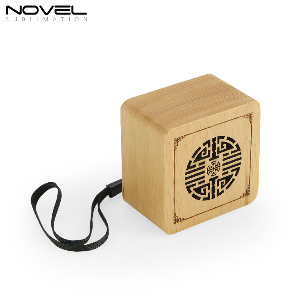 New Arrival Solid Wood Beech Bluetooth Speaker with Five Shapes