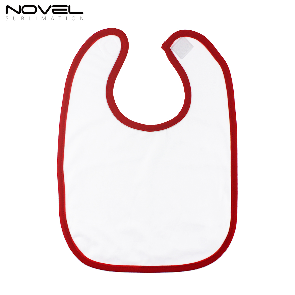 On Sale! 30% OFF Sublimation Colorful Polyester and Terry Cloth Baby Bibs With Velcro Fastening