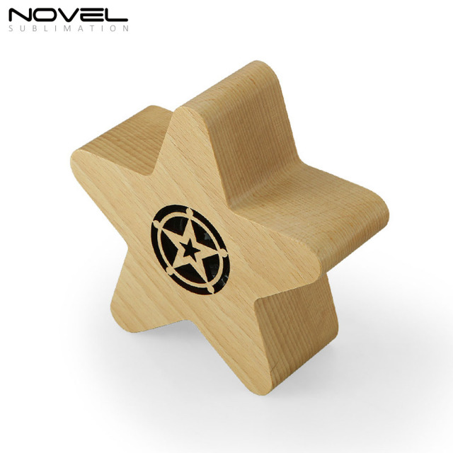 New Arrival Solid Wood Beech Bluetooth Speaker with Five Shapes