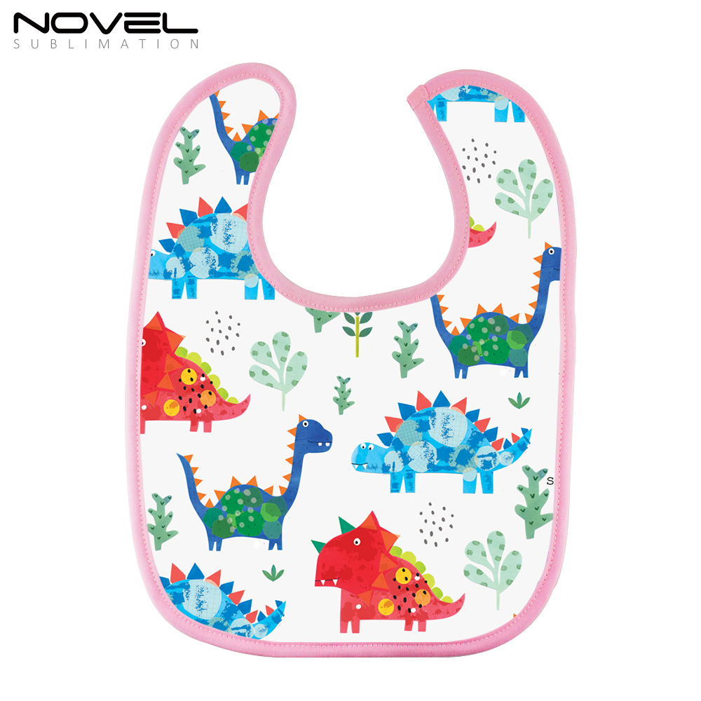 On Sale! 30% OFF Sublimation Colorful Polyester and Terry Cloth Baby Bibs With Velcro Fastening