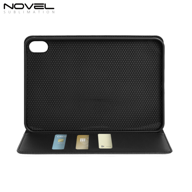 Sublimation TPU Inside Tablet Cover PU Leather Case for iPad Mini 6 with White Canvas Surface