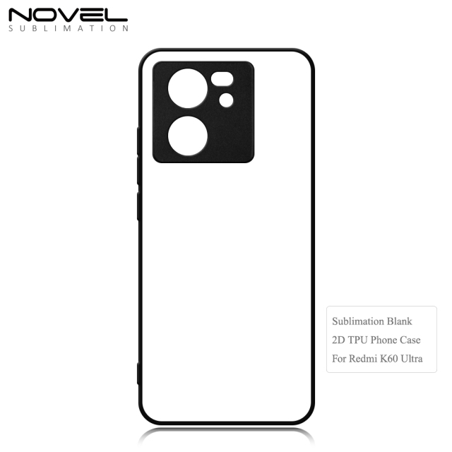 New Arrival Sublimation blank 2D TPU Phone Case for Redmi K60,K60E,K60 Ultra DIY Shell With Aluminum Sheet