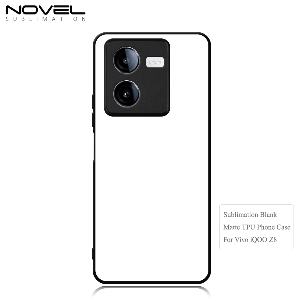 New Arrival Sublimation Blank Rubber 2D TPU Phone Case Cover for Vivo IQOO Z8