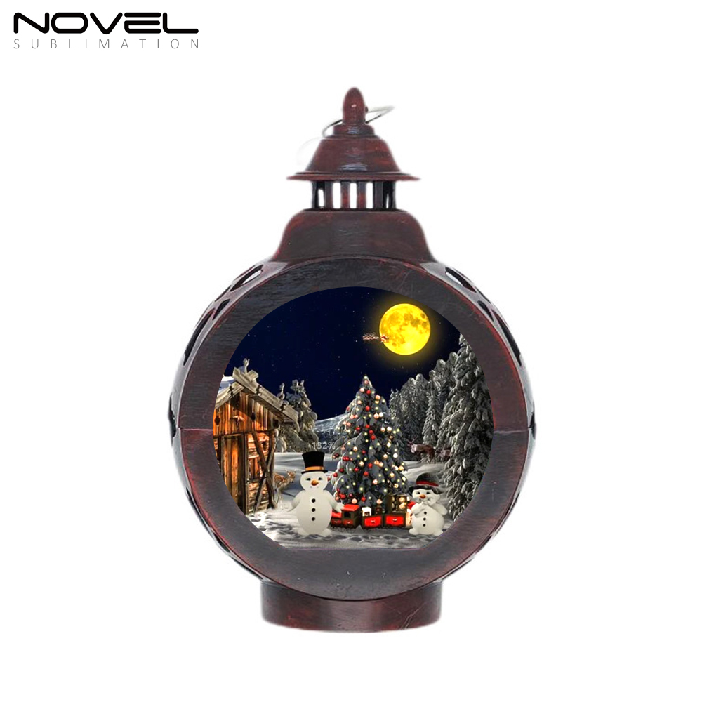 Sublimation Acrylic LED Night Light with 5 Colors Christmas Decoration Blank Pendant Lights