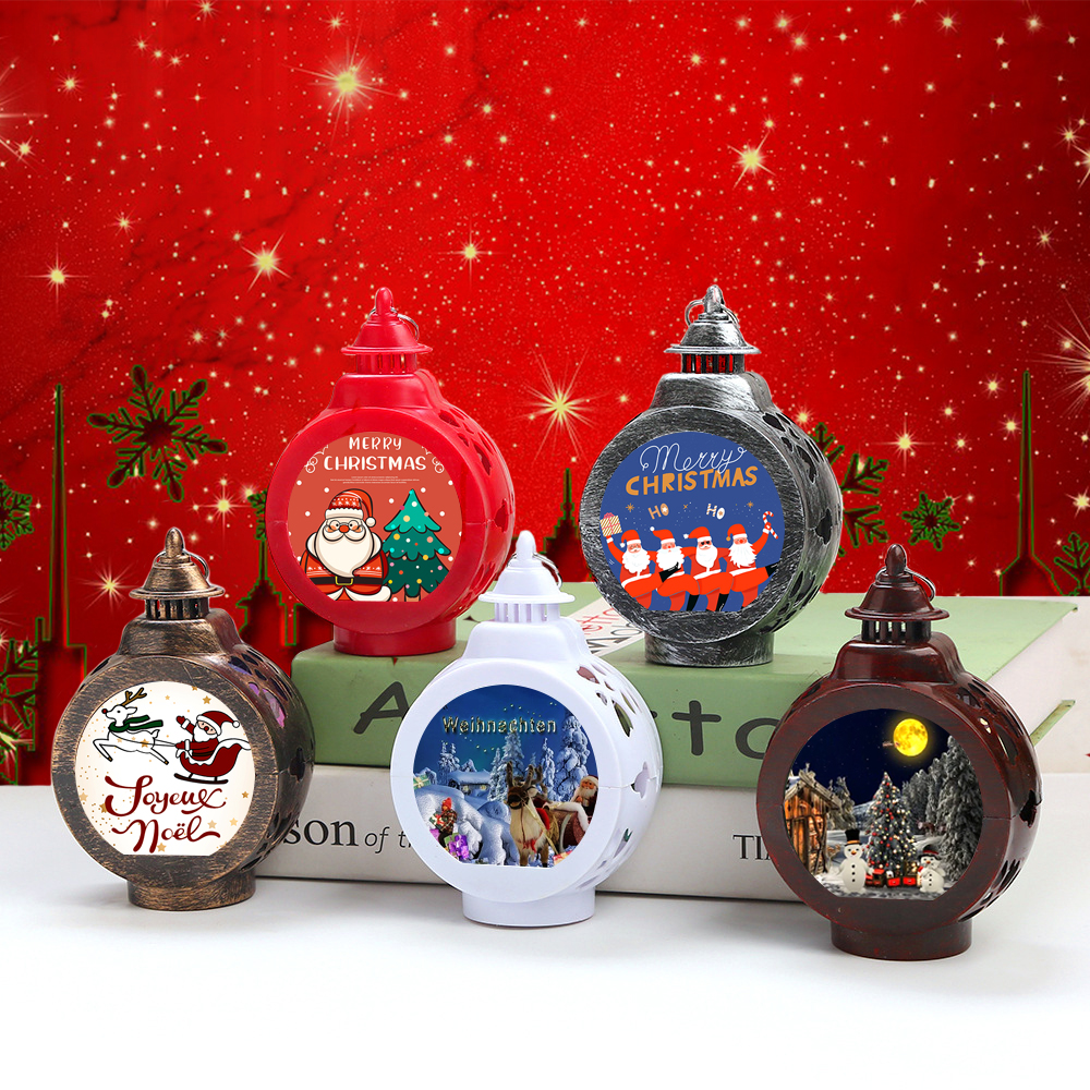 Sublimation Acrylic LED Night Light with 5 Colors Christmas Decoration Blank Pendant Lights