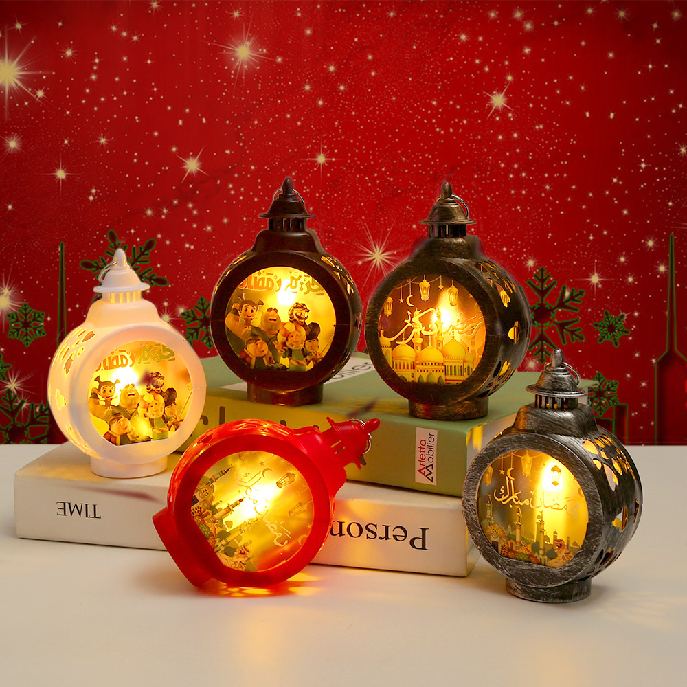Sublimation Acrylic LED Night Light with 5 Colors Christmas Decoration Blank Pendant Lights