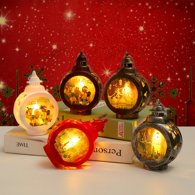 New Arrival Sublimation Acrylic LED Night Light with 5 Colors Christmas Decoration Blank Pendant Lights