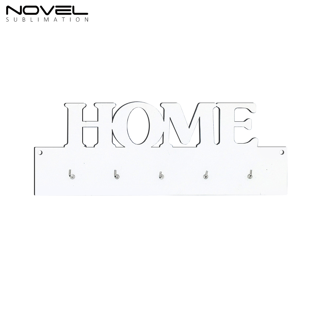 Sublimation MDF LOVE HOME FAMILY Shape Key Hanging Single Side Printing