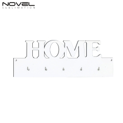 Sublimation MDF LOVE HOME FAMILY Shape Key Hanging Single Side Printing