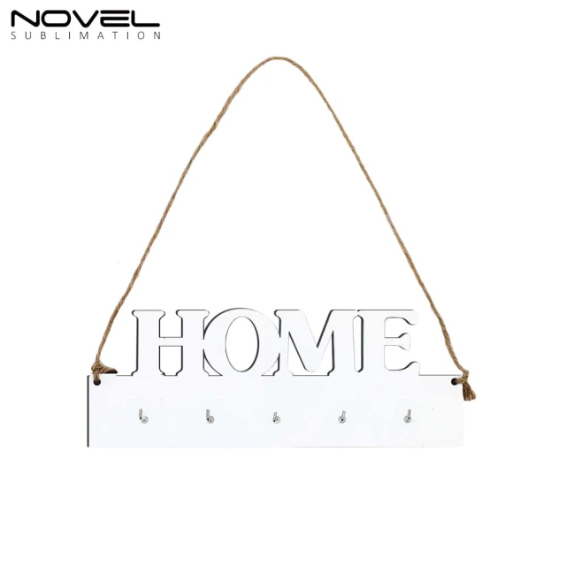 Sublimation MDF LOVE HOME FAMILY Shape Key Hanging Single Side Printing