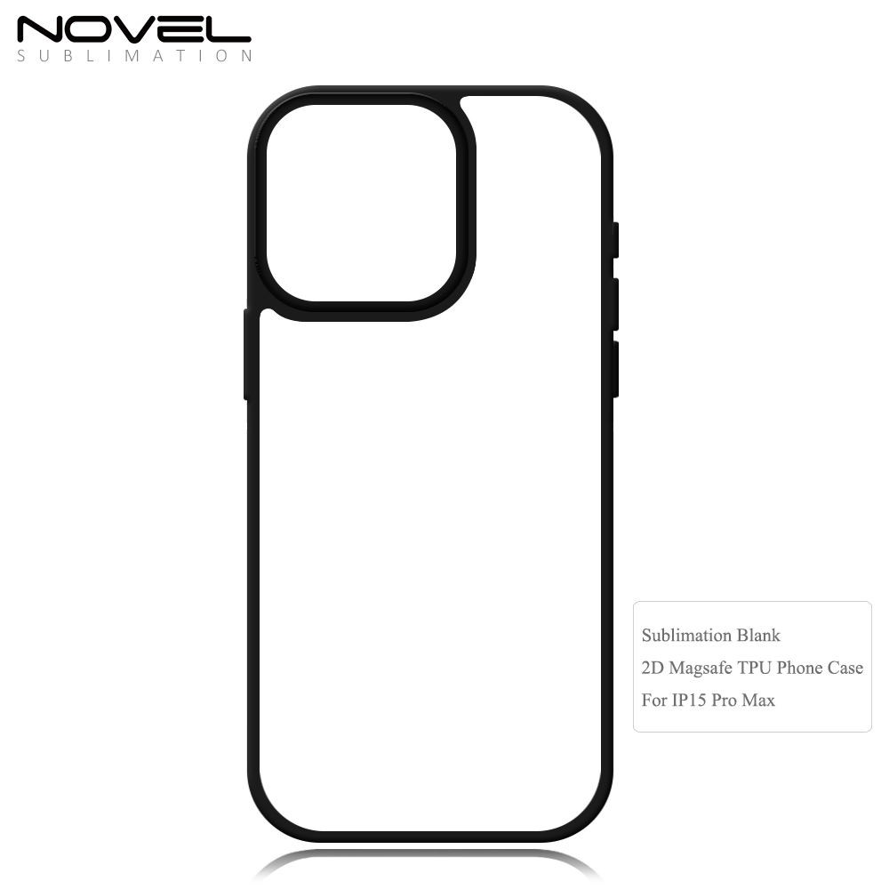 Sublimation 2D TPU Magsafe Phone Case For iPhone 16,iPhone 16E,15,14,13,12 Series Support Wireless Charging with Soft Film Insert