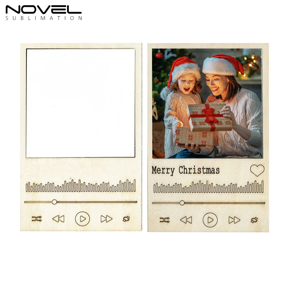 MDF Crafts Sublimation Blanks Mini Retro Photo Frame Desk Decoration