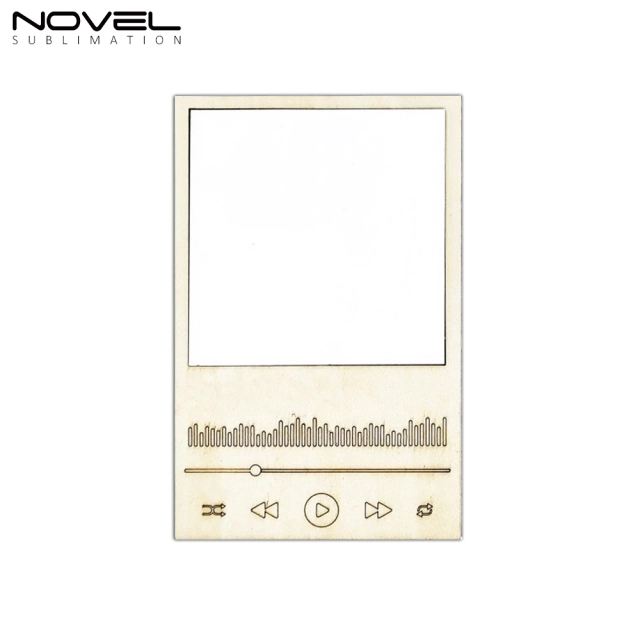 New Arrival MDF Crafts Sublimation Blanks Mini Retro Photo Frame