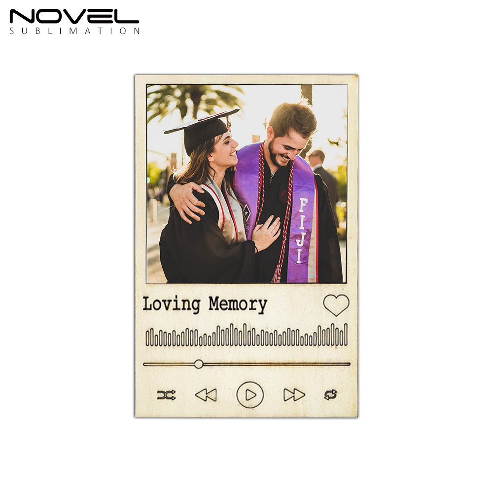 MDF Crafts Sublimation Blanks Mini Retro Photo Frame Desk Decoration