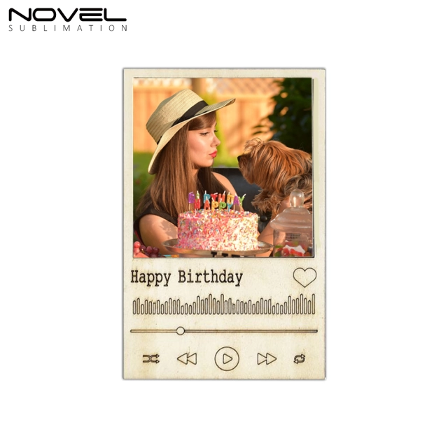 New Arrival MDF Crafts Sublimation Blanks Mini Retro Photo Frame