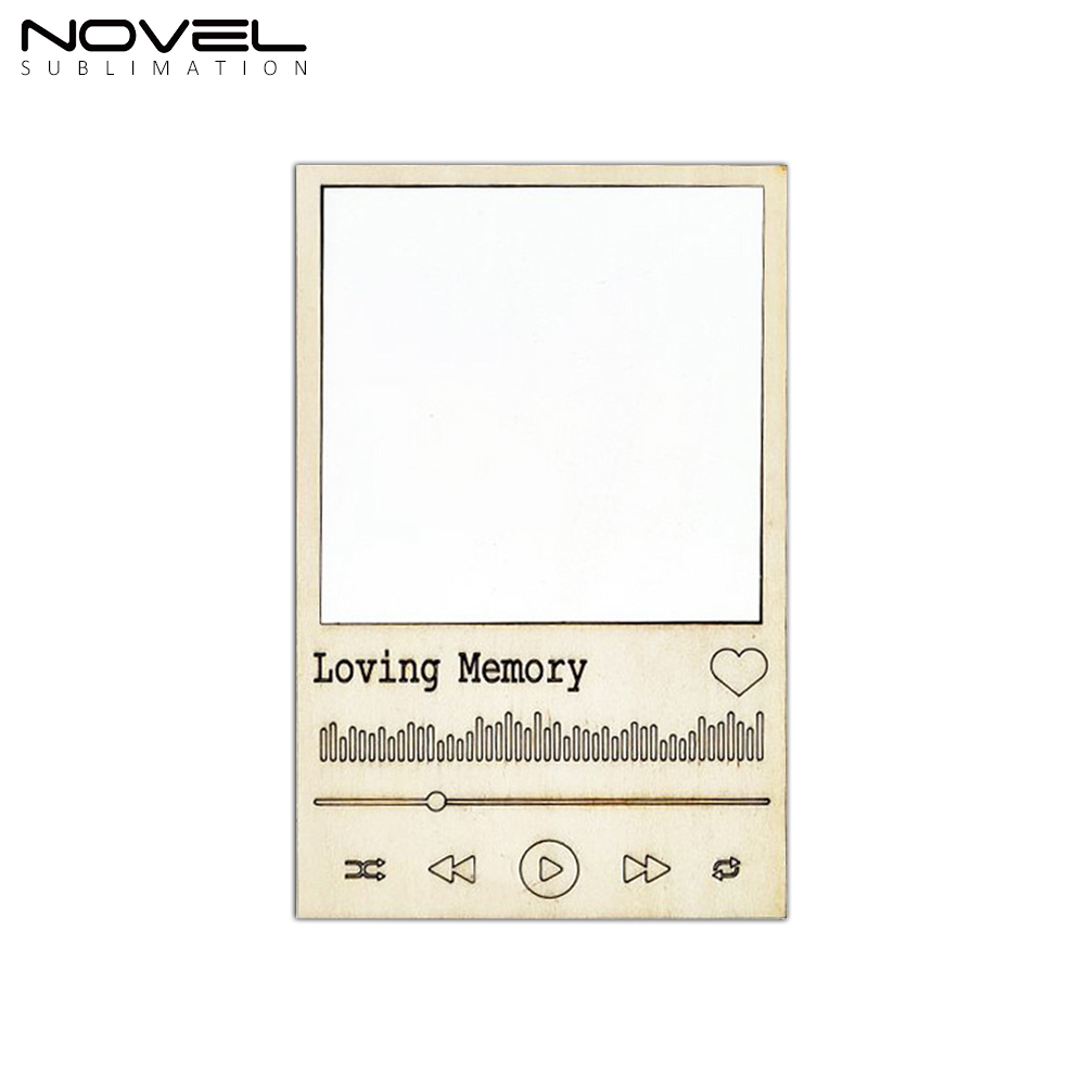 MDF Crafts Sublimation Blanks Mini Retro Photo Frame Desk Decoration