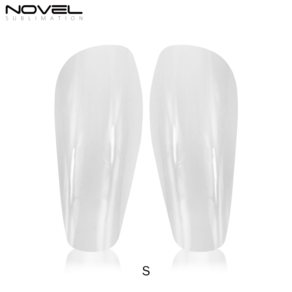 Sublimation Carbon Fibre Shin Pads 3D Blank Soccer Shin Guards Glossy Style for Sports