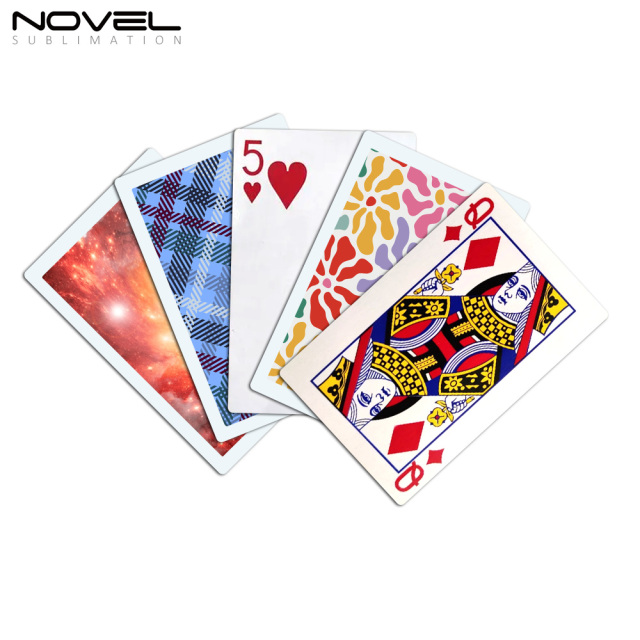 Sublimation Blank Paper Game Playing Cards with DIY Backs