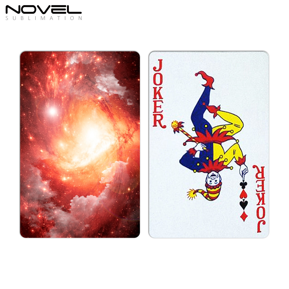 Sublimation Blank Paper Card Game Playing Cards 54PCS/BOX Single-side Printable 6.25*8.75CM Poker Cards for DIY Games Cards Learning Cards