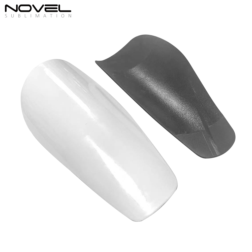 Sublimation Carbon Fibre Shin Pads 3D Blank Soccer Shin Guards Glossy Style for Sports