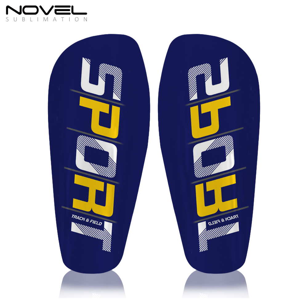 Sublimation Carbon Fibre Shin Pads 3D Blank Soccer Shin Guards Glossy Style for Sports