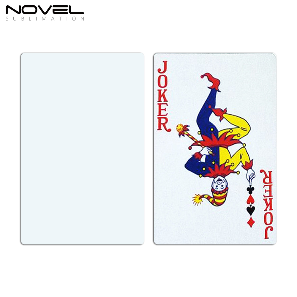 Sublimation Blank Paper Card Game Playing Cards 54PCS/BOX Single-side Printable 6.25*8.75CM Poker Cards for DIY Games Cards Learning Cards