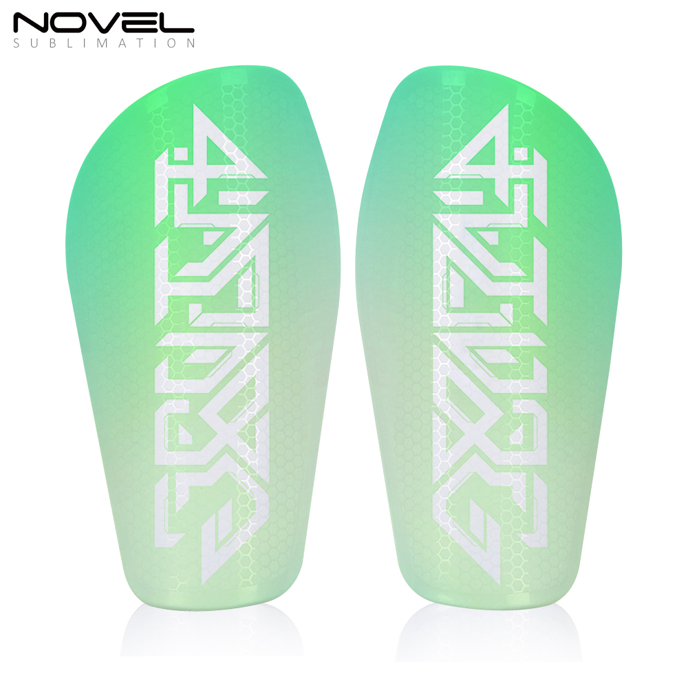 Special Offer!!! Sublimation Hexagon Shin Pads 3D Blank Soccer Shin Guards Glossy Style