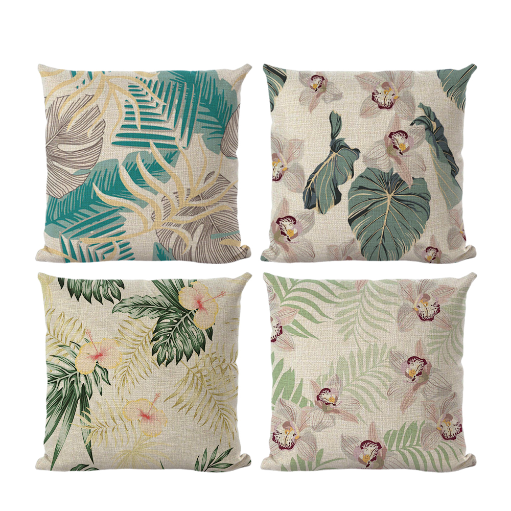 Sublimation Blank Linen Cotton Pillow Case Heat Transfer DIY Pillow Cover Nature Linen Color/ White Linen Color