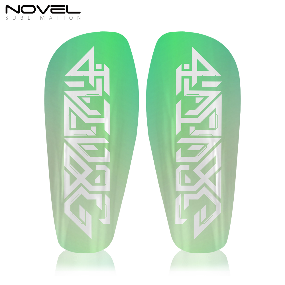 Sublimation Carbon Fibre Shin Pads 3D Blank Soccer Shin Guards Glossy Style for Sports