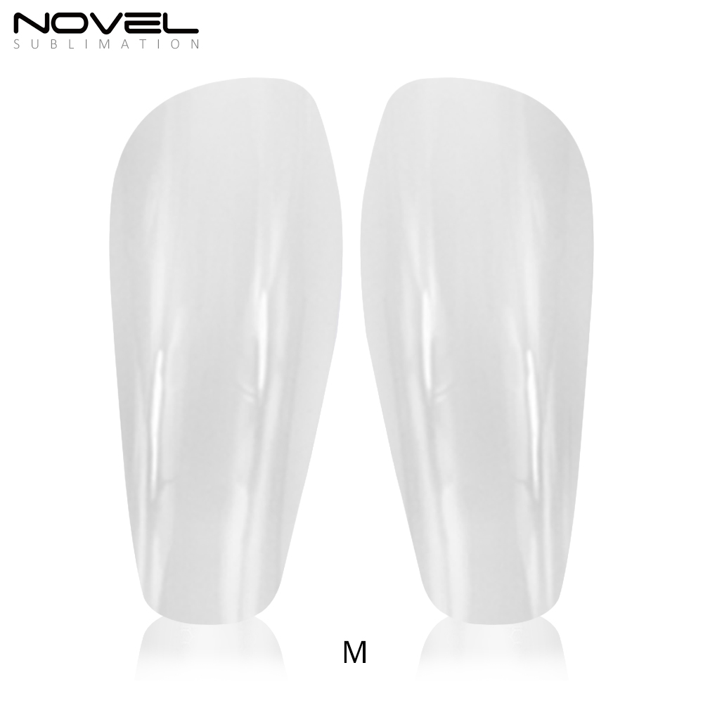 Sublimation Carbon Fibre Shin Pads 3D Blank Soccer Shin Guards Glossy Style for Sports