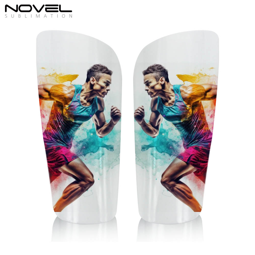 Personalized Sublimation 3D Blank Soccer Shin Guards Glossy Style