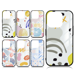 Sublimation TPU Tempered Glass Case Cover For iPhone 15 Series