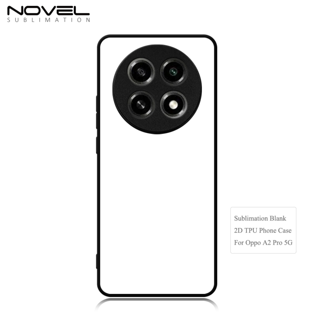 For Oppo A2 Pro 5G Sublimation 2D TPU Case With Aluminum Insert DIY Phone Shell