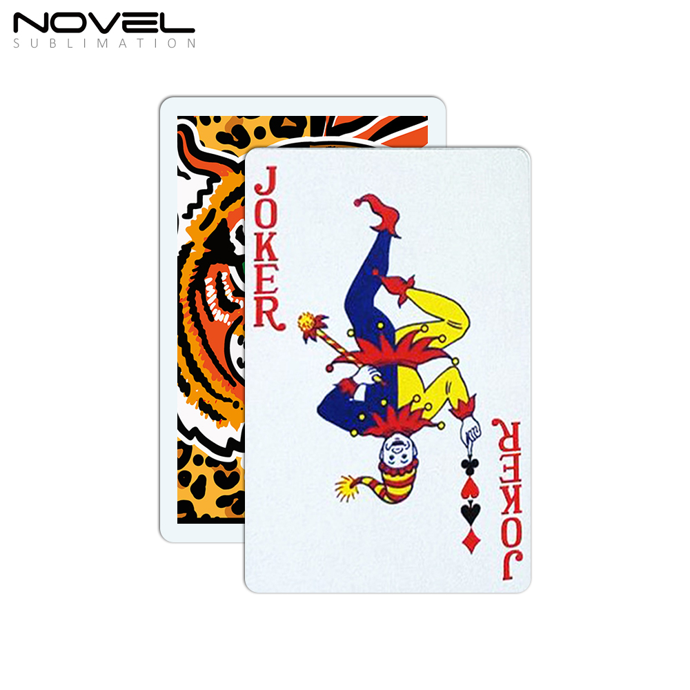 Sublimation Blank PET Game Playing Cards Suitable for Double-sided Printing 54PCS/BOX Poker Cards for DIY Games Cards Learning Cards Business Card 6.3*8.9CM