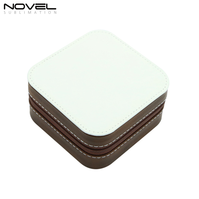 PU Leather Sublimation Blank Jewelry Box with 7 Colors