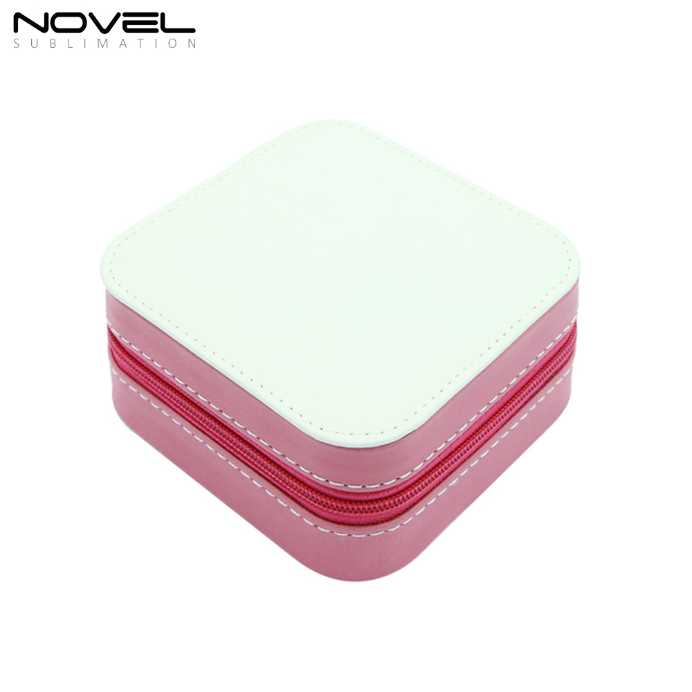 PU Leather Sublimation Blank Jewelry Box with 7 Colors