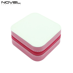 PU Leather Sublimation Blank Jewelry Box with 7 Colors