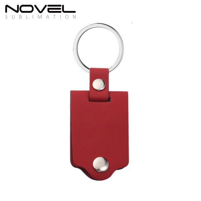 New Arrival Sublimation PU Frame DIY Keychain Heat Transfer Keyring Keyring