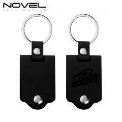 New Arrival Sublimation PU Frame DIY Keychain Heat Transfer Keyring Keyring