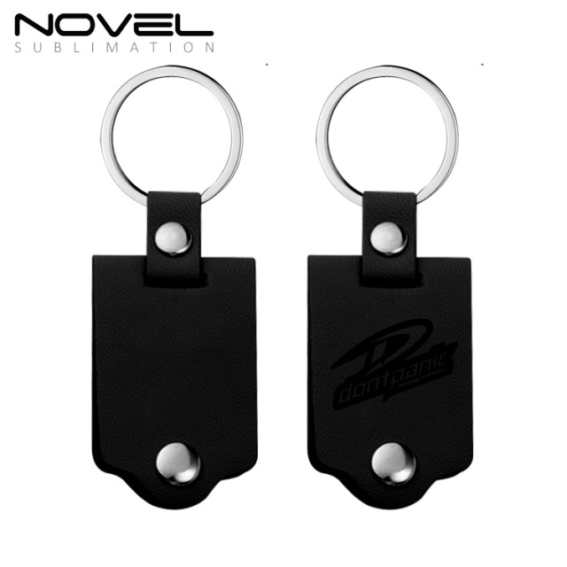 New Arrival Sublimation PU Frame DIY Keychain Heat Transfer Keyring Keyring